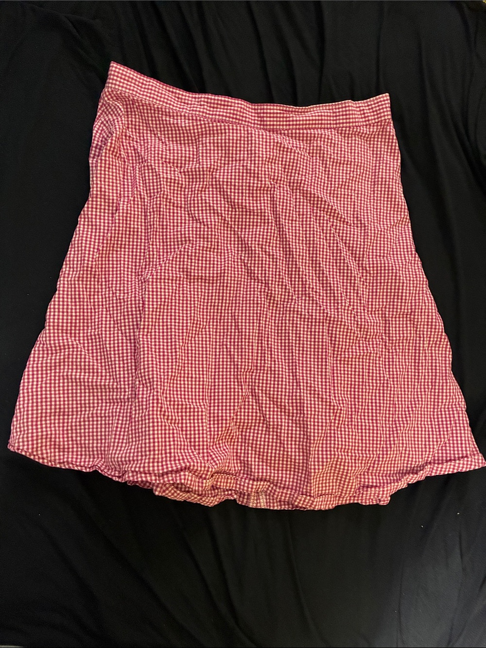 American Apparel Red Gingham Skirt